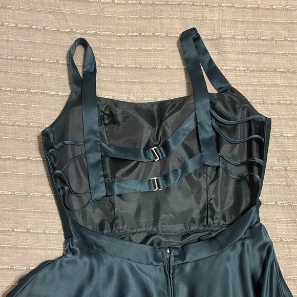 B Darlin Teal Maxi Dress - Picture 3 of 4